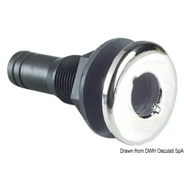 Black nylon skin fitting product image