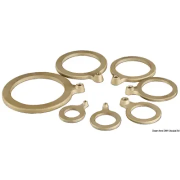 Brass washer with ground wire fitting. product image