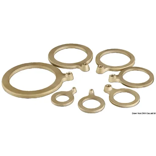 Brass washer with ground wire fitting. product image