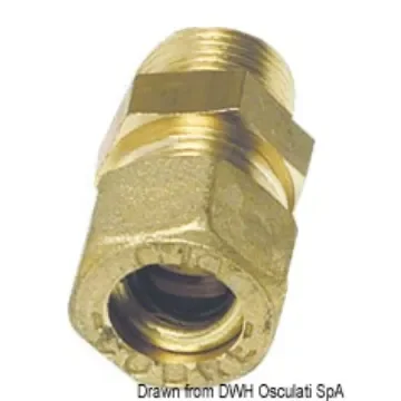 Brass compression joints for copper pipe with Biconical Brass seal product image