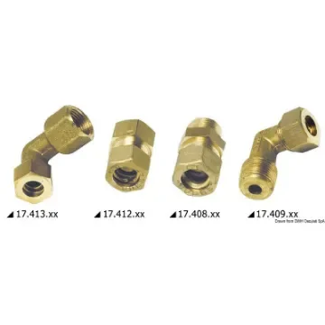 Osculati - Pipe joint 90&amp;#176; male 12x1/2&amp;quot; - 17.409.06 product image