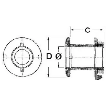 Osculati - All-thread fkin fittings - Short thread - 17.421.73 product image