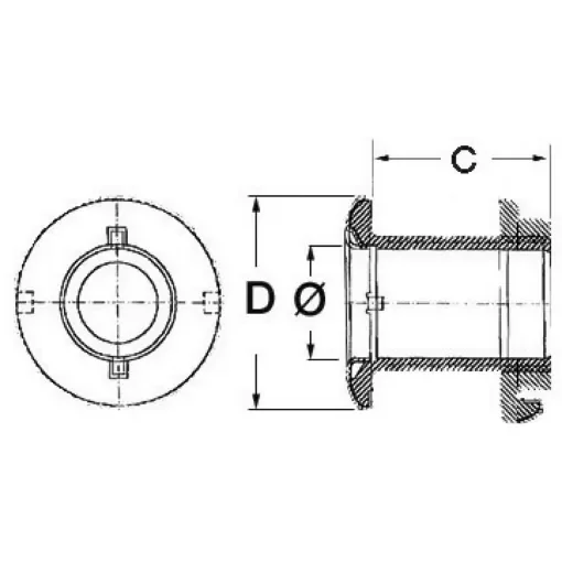 Osculati - All-thread fkin fittings - Short thread - 17.421.73 product image