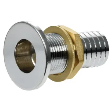 Osculati - Thru hull flush mount chromed brass 1&amp;quot;1/2 x 45 mm - 17.424.05 product image