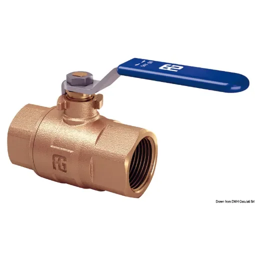 Osculati - GUIDI bronze F-F ball valve full flow 3/8&amp;quot; - 17.557.01 product image