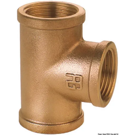 Osculati - GUIDI bronze F-F-F T-fitting 1&amp;quot; - 17.562.04 product image
