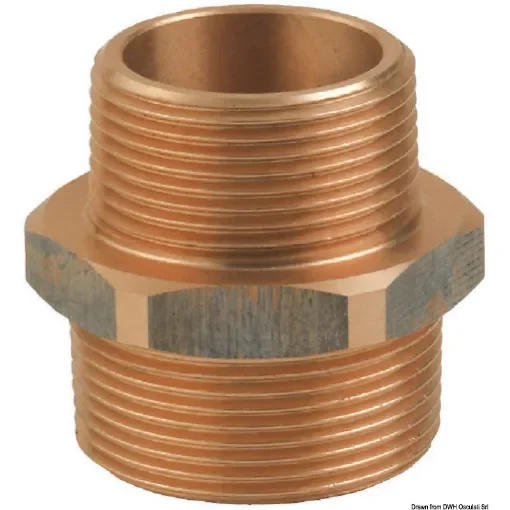 Osculati - GUIDI bronze M-M double nipple 3/8&amp;quot; x 1/4&amp;quot; - 17.564.01 product image