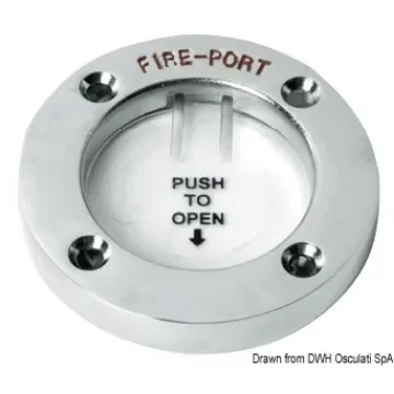 Osculati - Fire Port polished SS - 17.680.01 product image