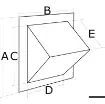 Osculati - Fireport hose connector 90&amp;#176; hatch - 17.683.01 product image