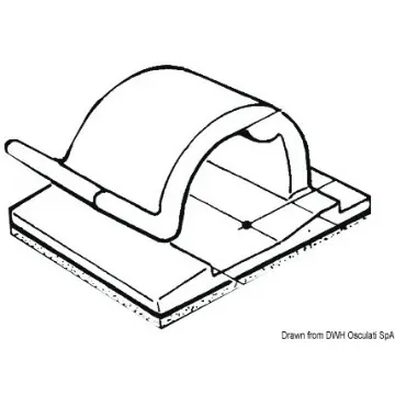 Osculati - Nylon self-adhesive cable clamp 5 x 5 mm - 18.030.01 product image