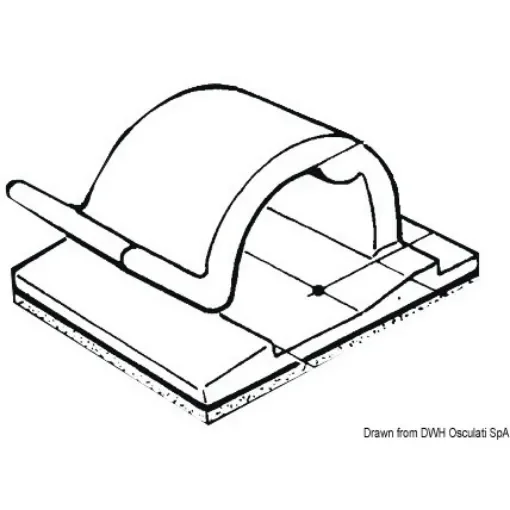 Osculati - Nylon self-adhesive cable clamp 5 x 5 mm - 18.030.01 product image