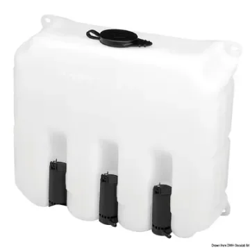 Osculati - Window cleaning system 9.7 l 3 pumps 24 V - 19.107.24 product image