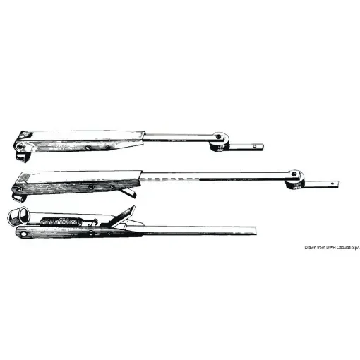 Osculati - SS adjustable telescopic wiper arm 265/335 mm - 19.152.14 product image