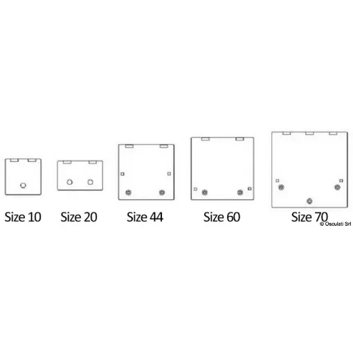 Osculati - Grey Cover for Lewmar Flush Hatch size 10 - 19.349.01 product image
