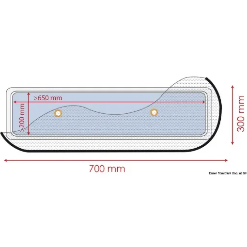 Osculati - Flyscreen 700 x 300 mm - 19.366.15 product image