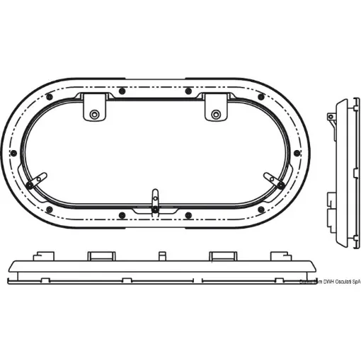 Osculati - BOMAR Flagship oval hatch 216 x 444 mm - 19.510.22 product image