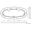 Osculati - BOMAR Flagship elliptical hatch 418 x 200 mm - 19.511.24 product image