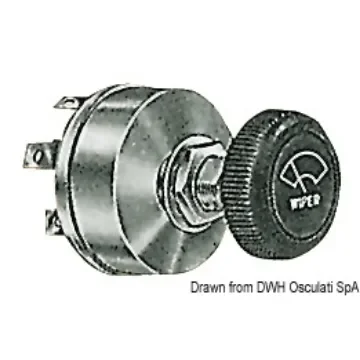 Osculati - Two-speed windshield wiper control switch - 19.752.28 product image