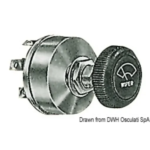 Osculati - Two-speed windshield wiper control switch - 19.752.28 product image