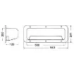 Osculati - Side pocket white ABS w/net 540 x 244 x 120 mm - 20.025.60 product image