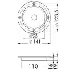 Osculati - Inspection hatch AISI 316 passage 95 mm - 20.100.20 product image
