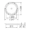 Osculati - Inspection hatch AISI 316 passage 203 mm - 20.100.50 product image