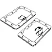 Osculati - White inspection hatch anti-slip sufrace 280x380mm - 20.301.00 product image