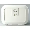Osculati - White locker w/lid 280 x 180 mm B-front - 20.312.00 product image