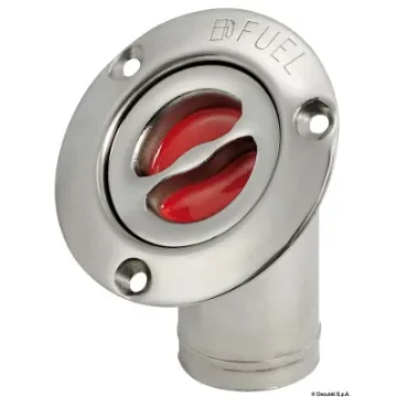 Osculati - FUEL deck plug polished SS 45&amp;#176; angled 38 mm - 20.470.00 product image