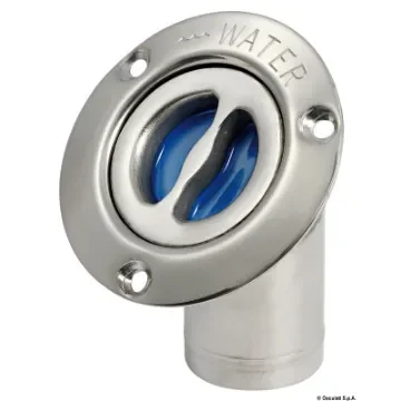 Osculati - WATER deck plug polished SS 45&amp;#176; angled 38 mm - 20.470.02 product image