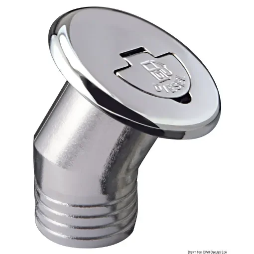 Chromed brass filler cap product image