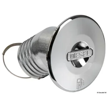 Osculati - Chromed brass DIESEL 30&amp;#176; angled deck plug 50 mm - 20.667.11 product image