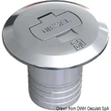 Osculati - Diesel straight deck filler 50 mm - 20.668.03 product image