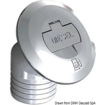 Osculati - Diesel 30&amp;#176;-tilted deck filler 50 mm - 20.668.10 product image