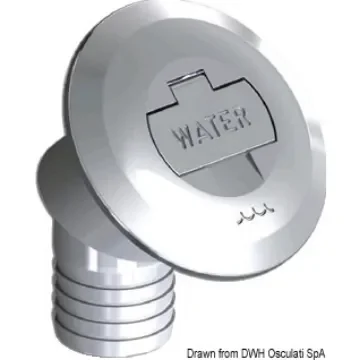 Osculati - Water 30&amp;#176;-tilted deck filler 38 mm - 20.668.11 product image