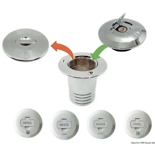 Osculati - Water deck filler without joint pin - 20.668.23 product image