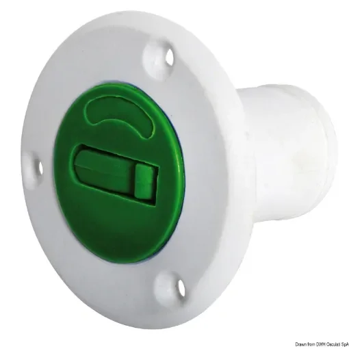 Osculati - Nylon/fiberglass FUEL plug green 38 mm - 20.669.04 product image