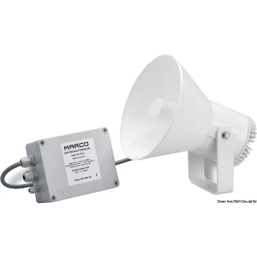 Osculati - Electric horn mirror polished SS bracket 12 V - 21.430.12 product image