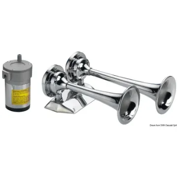 Osculati - Chromed trumpet w/2 horns 24 V - 21.443.24 product image
