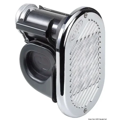 Osculati - HURRICANE electropneumatic chromed horn 24 V - 21.455.24 product image