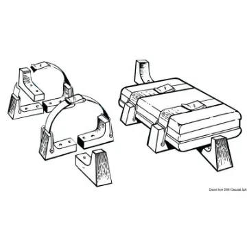 Osculati - Mounting kit for liferafts in stiff case - 22.711.02 product image