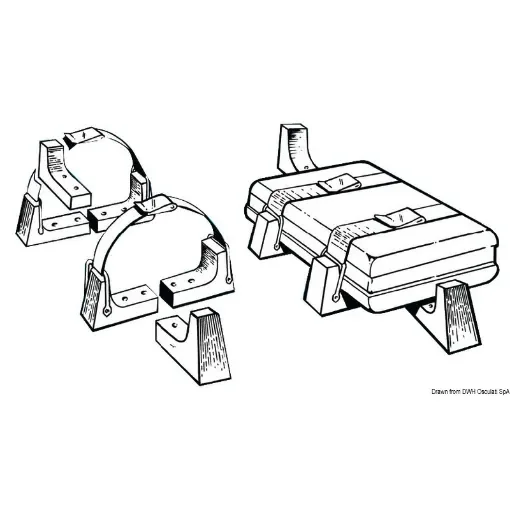 Osculati - Mounting kit for liferafts in stiff case - 22.711.02 product image