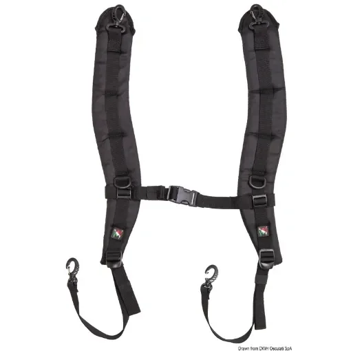 Osculati - Black padded shoulder straps f. Voyager SR-02 - 23.521.90 product image