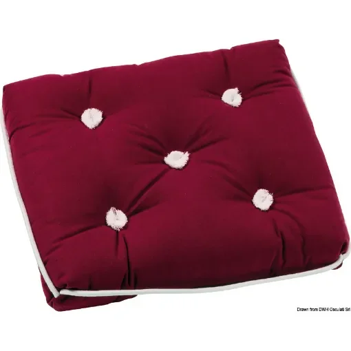 Osculati - Simple cotton cushion bordeaux 430 x 350 mm - 24.430.13 product image