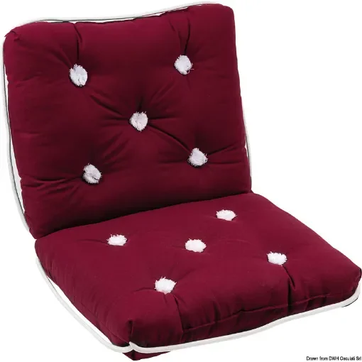 Osculati - Cotton cushion w/backrest bordeaux 430 x 750 mm - 24.430.23 product image
