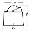 Osculati - RIVIERA 6&amp;quot; compass w/binnacle high speed B6/W3 - 25.003.10 product image
