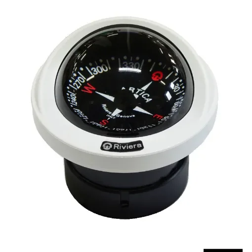 Osculati - RIVIERA Artica Slim 2&amp;quot;3/4 white compass, black rose - 25.005.23 product image