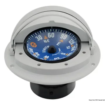 Osculati - RIVIERA compass 3&amp;quot; w/cover blue rose/grey body - 25.014.26 product image
