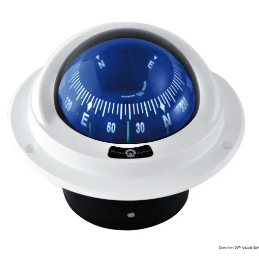 Osculati - IDRA built-in compact compass w/blue front rose - 25.014.91 product image