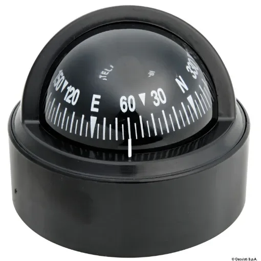 Osculati - RIVIERA BS1 compass 2&amp;quot;1/2 black rose/black body - 25.025.00 product image